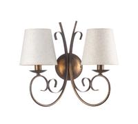 APPLIQUE ONLI "POMPEI" 2 LUCI BRONZO, E14