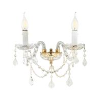 Applique OPERA a 2 luci in vetro lavorato a mano [EEK: A]