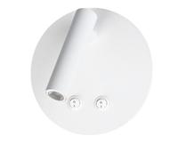 Applique orientabile da parete doppia fonte luminosa 8 watt luce calda 3000k [EEK: F]
