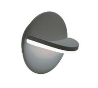 Applique orientabile in alluminio pressofuso ESCORT APP. ORIENTABILE 16W LED 4000K Dimensioni 18x13xh 13 cm Diffusore in termoplastico opalino colore GRAFITE GRAFITE