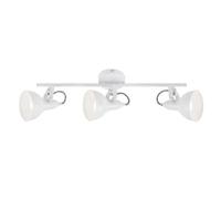 Applique orientabile in metallo Soft bianco E14 3 spot Bianco
