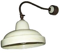 APPLIQUE PARETE CERAMICA/RAME PIATTO BEIGE RUSTICO 1X 230V E27 IMAS 00254/A
