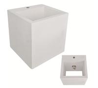 Applique parete gesso bianco moderno verniciabile interno attacco G9 design [EEK: A]