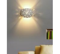 Applique parete gesso doppia emissione g9 verniciabile lampada MaMoHouse