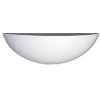 Applique parete mezza luna in gesso doppia emissione verniciabile attacco r7s [EEK: Conforme]