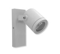 Applique parete orientabile x esterno attacco GU10 lampada da muro bianco IP44