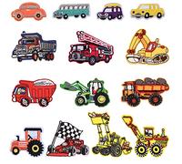 Applique Patches Kit,Toppe termoadesive,applicazioni termoadesive Toppe Vita camion,Fai da Te Patch Toppe,Toppe per Vestiti Toppa Ricamata,per Giubbotti, Jeans, Zaini, Maglietta, Cucire Applicazioni