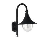 APPLIQUE PAVIA NERA 1 LUCE ATTACCO E27 IP44 26X34X48CM IN ALLUMINIO