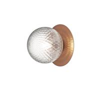 Applique Per Esterni Nuura Liila 1 Bronzo scuro/Ottico Trasparente