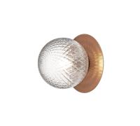 Applique Per Esterni Nuura Liila 1 Bronzo scuro/Ottico Trasparente