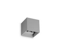 Applique Per Esterno Atom 12W Luce Calda 3000K Grigio Ideal Lux
