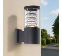 APPLIQUE Per esterno in metallo Alluminio Nero Moderna 1 Luce TRONCO Ideal Lux