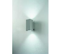 APPLIQUE PER ESTERNO LED NEVADA CROMO AP.NEVADA-2-SILVER A DOPPIA EMISSIONE