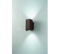 APPLIQUE PER ESTERNO LED NEVADA MARRONE AP.NEVADA-2-MARRONE A DOPPIA EMISSIONE
