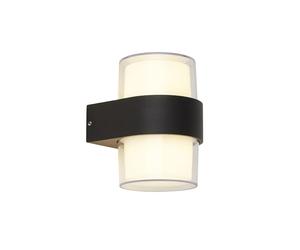 Applique Pittsburgh Alluminio Bianco Policarbonato Nero Led 7,09W 3000K