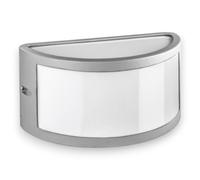 Applique plafoniera illuminazione esterna in alluminio e max 60W argento