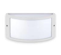 Applique plafoniera illuminazione esterna in alluminio e max 60W bianca