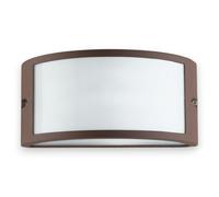 Applique plafoniera illuminazione esterna in alluminio e max 60W marrone