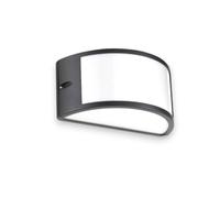 Applique plafoniera illuminazione esterna in alluminio e max 60W nero