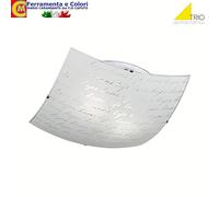 Applique Plafoniera Lampada Sospensione Vetro Bianco Decoro Firm Lampadario TRIO [EEK: A+]
