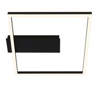 Applique/Plafoniera LED 1400 lm bianco caldo 32x30 cm nero Nero