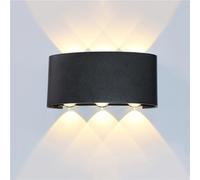 APPLIQUE PLAFONIERA LED 6W FARO FARETTO LAMPADA DA PARETE MURO DOPPIA LUCE 4000K [EEK: A+++]