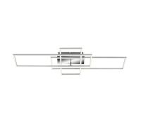Applique/Plafoniera LED Frame 2500 lm + 1600 lm CCT 104x42 cm Cromo alluminio