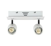 Applique Portafaretto Doppio GU10 VT-789-3618 Orientabile IP20 Bianco