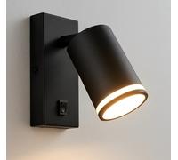 Applique Portafaretto Orientabile Attacco GU10 Portalampada Interruttore Moderno