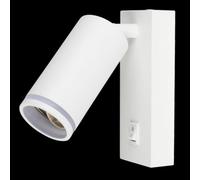 Applique Portafaretto Orientabile Attacco GU10 Portalampada Interruttore Moderno