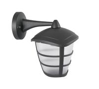 APPLIQUE PORTALAMPADA DESIGN ACCIAIO LED E27 PER ESTERNO IP44 max 60W