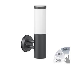Applique PORU per esterni in acciaio inox antracite incl. lampada E27 bianca