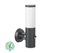 Applique PORU per esterni in acciaio inox antracite rilevatore di movimento