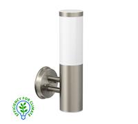 Applique PORU per esterni IP44 in acciaio inox rotondo incl. lampada E27