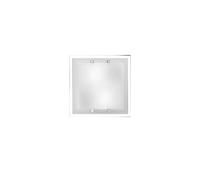 Plafoniera In Vetro Quadrata Moderna Frame Bianco 4 Luci E27 Piccola