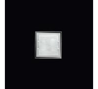 Applique Quadrata Contemporanea Frame Vetro Bianco Satinato 2 Luci E27 [EEK: A++]