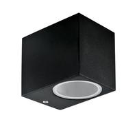 Applique Quadrata Monodirezionale IP65 - GU10 Nera