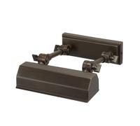 Applique Quadri E Specchi Contemporanea Chawton Acciaio Bronzo Scuro 1 Luce E14