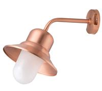 Applique Rame Bianco Di Ottone Vetro Cortile Casa Maritim E27 Samos Esterno Luci