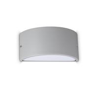 Applique REX-2 E27 Grigio IP44 Dimmerabile Alluminio Ideal Lux