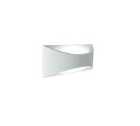 Applique in pressofusione di alluminio MOON APPLIQUE RIFLESSA Dimensioni 22x9xh 8 cm 5W LED 3000K Diffusore in termoplastico satinato colore BIANCO BIANCO