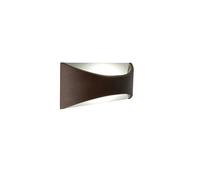 Applique in pressofusione di alluminio MOON APPLIQUE RIFLESSA Dimensioni 22x9xh 8 cm 5W LED 3000K Diffusore in termoplastico satinato colore CAFFE' CAFFE'