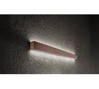 Applique Rummo in alluminio marrone LED 20W 1600Lm 3000K 59cm con diffusore satinato