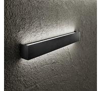 Applique Rummo in alluminio nero LED 30W 2400Lm 3000K 81cm con diffusore satinato