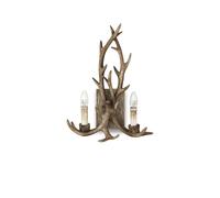 Applique Rustica-Country Chalet Metallo Beige 2 Luci E14