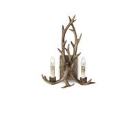 Applique Rustica-Country Chalet Metallo Beige 2 Luci E14