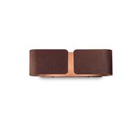 Applique Rustica-Country Clip Metallo Corten 2 Luci E27