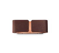 Applique Rustica-Country Clip Metallo Corten 2 Luci G9 3W 3000K Luce Calda