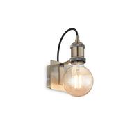 Applique Rustica-Country Frida Metallo Ottone Brunito 1 Luce E27