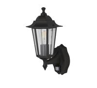 Applique Rustico-Country Alex Acciaio Nero Vetro Trasparente 1 Luce E27